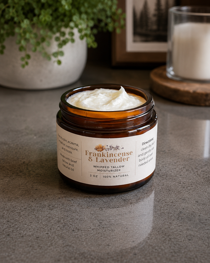 Frankincense & Lavender Whipped Tallow Balm