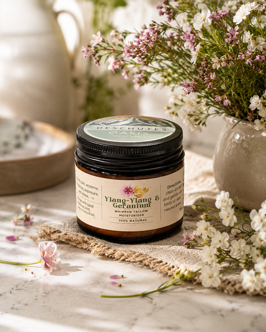 Ylang-Ylang & Geranium Whipped Tallow Balm