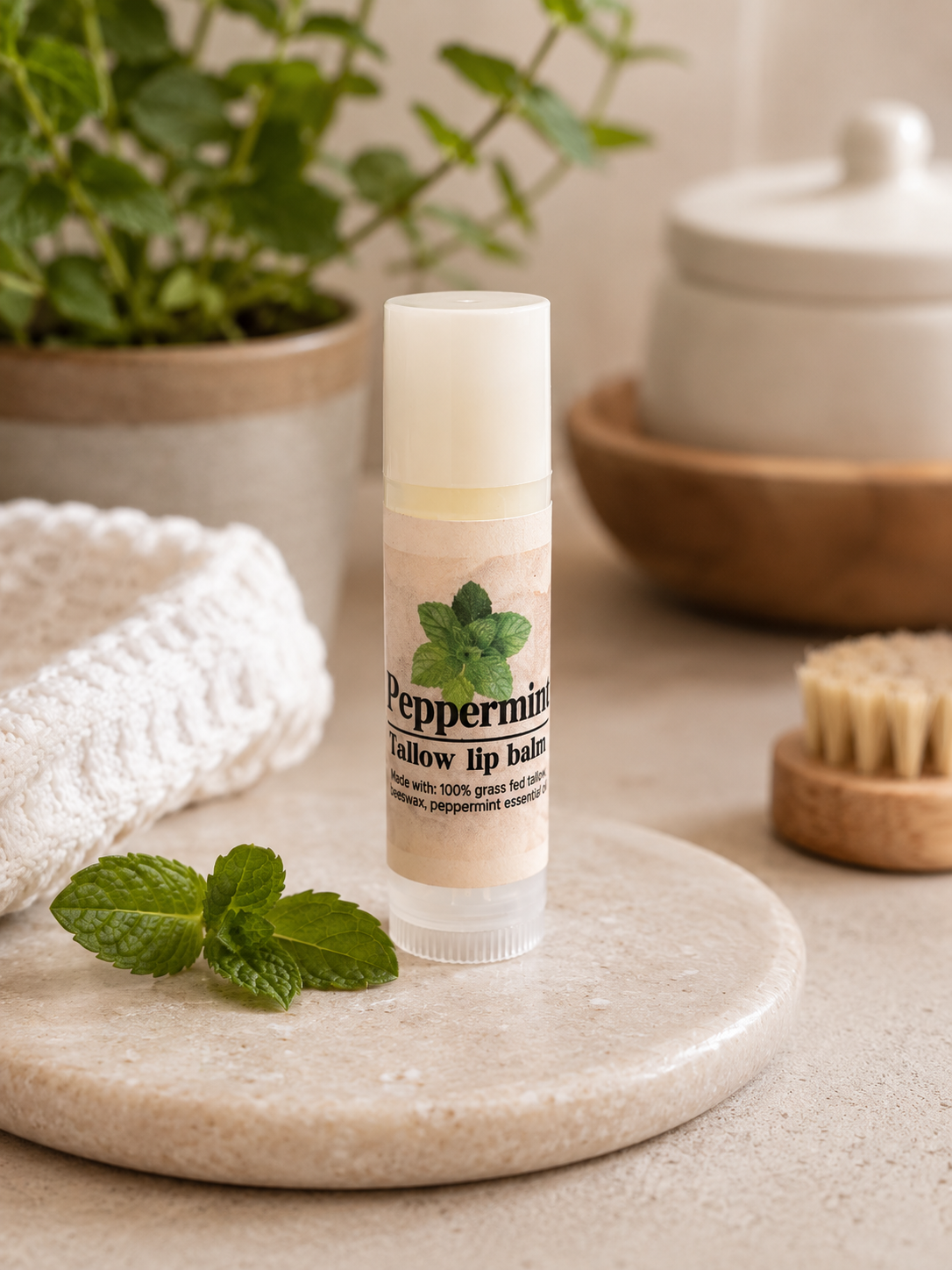 Peppermint Tallow Lip Balm