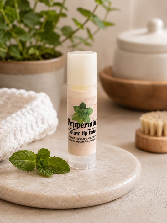 Peppermint Tallow Lip Balm