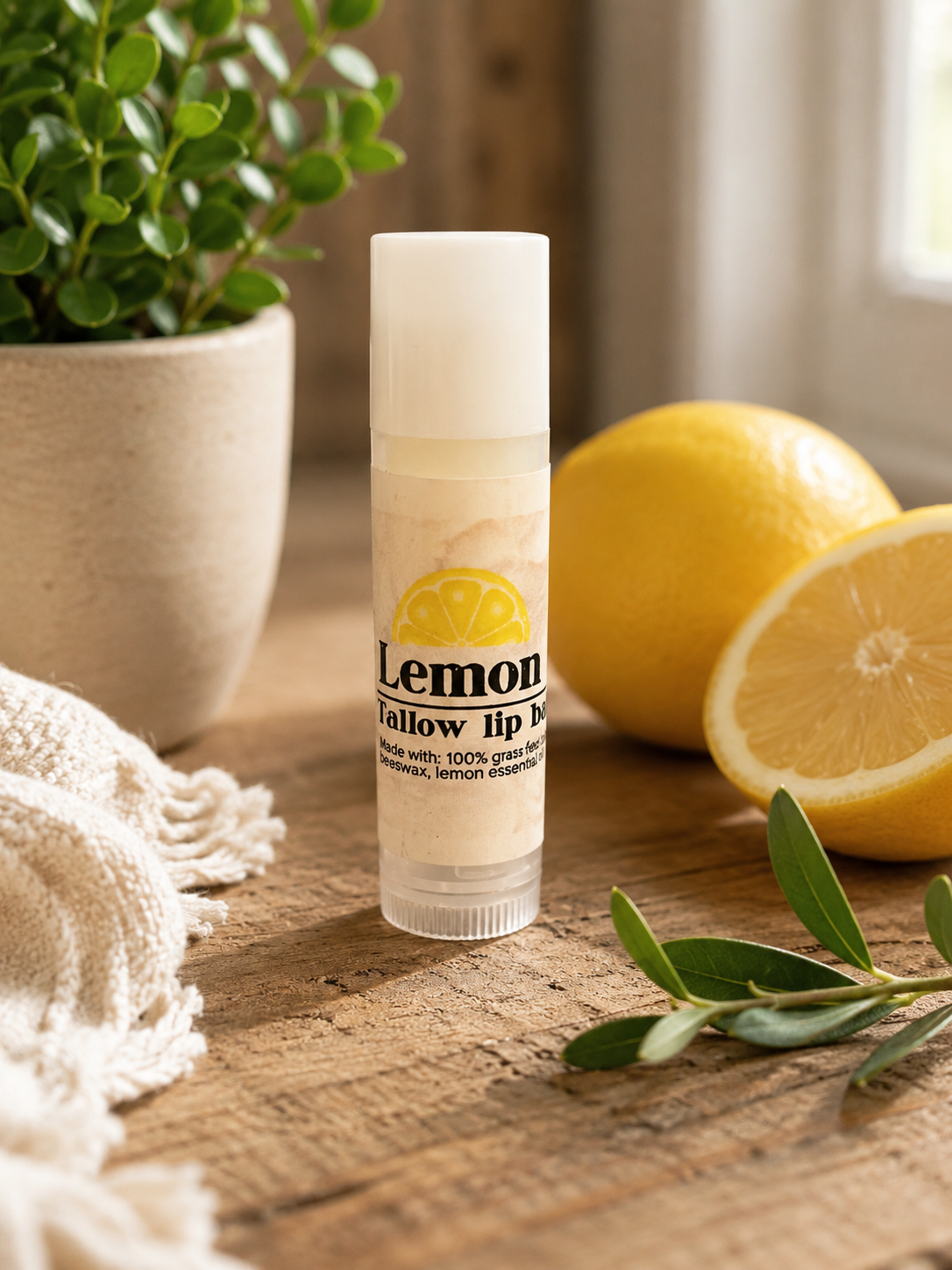 Lemon Tallow Lip Balm