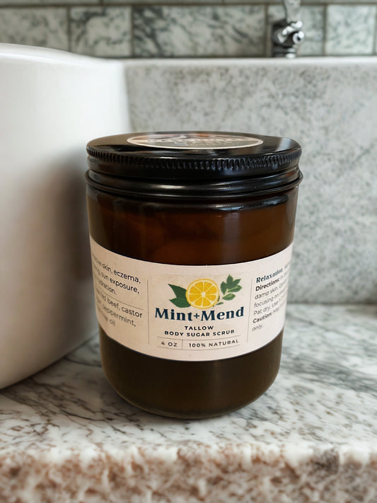 Mint + Mend Whipped Tallow Sugar Scrub